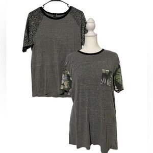 BUNDLE (2) Siva Casual Cotton Blend Gray T-Shirts